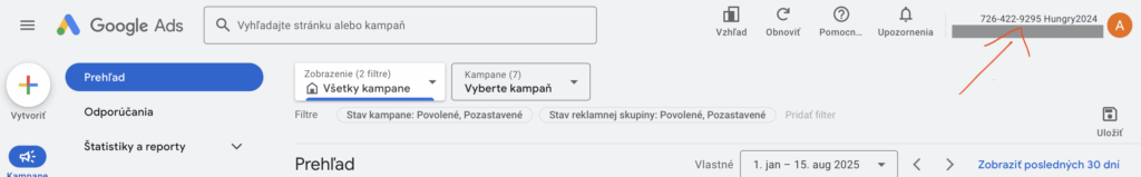 Ako nájsť ID účtu v Google Ads – návod krok za krokom