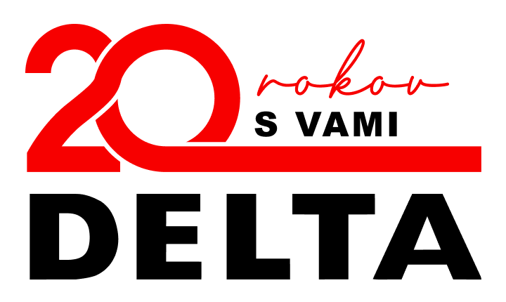 E-mailový podpis s výročným logom DELTA
