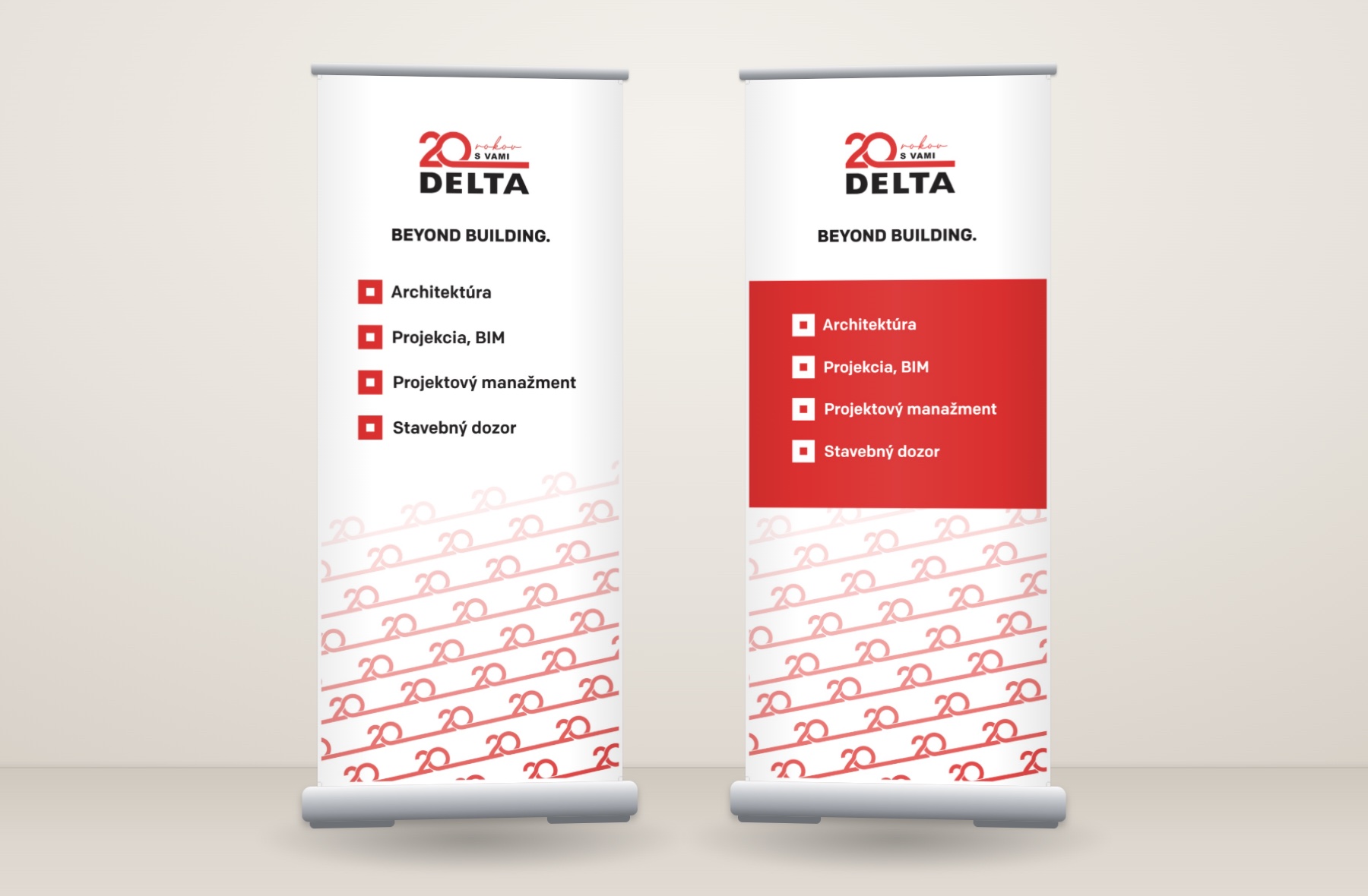Roll-upy DELTA 20 rokov s vami