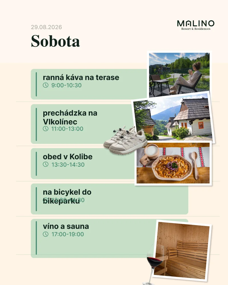 Malino Resort – víkendový program